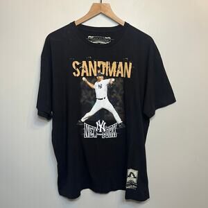 Mitchell & Ness Mariano Rivera New York Yankees Sandman T-shirt Black X-Large